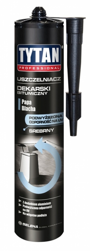 Uszczelniacz dekarski kauczukowy Tytan 280ml brązowy