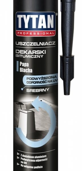 Uszczelniacz dekarski kauczukowy Tytan 280ml czerwony
