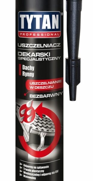Uszczelniacz specjalistyczny dekarski Tytan 280ml bezbarwny