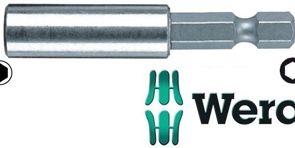 Uchwyt magnetyczny ze stali nierdzewnej do bitów 1/4'' 100mm