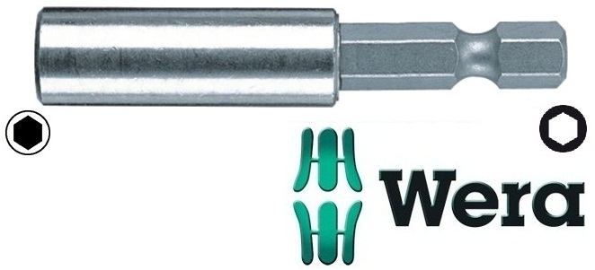 Uchwyt magnetyczny ze stali nierdzewnej do bitów 1/4'' 100mm