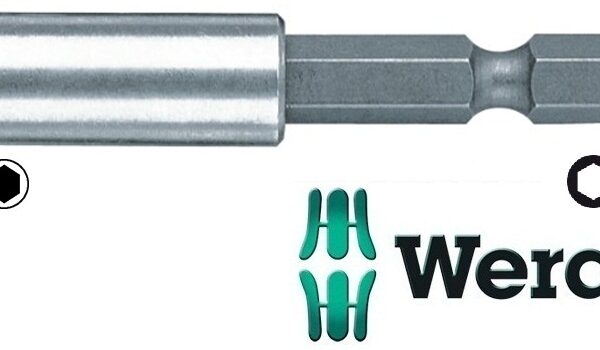 Uchwyt magnetyczny ze stali nierdzewnej do bitów 1/4'' 50mm