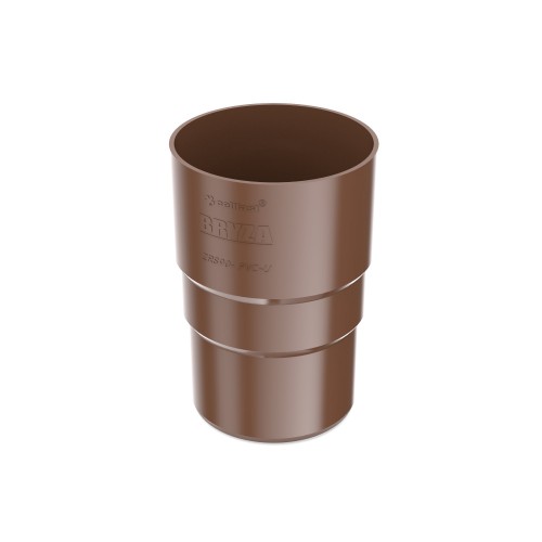 Złączka rury spustowej 90mm brąz