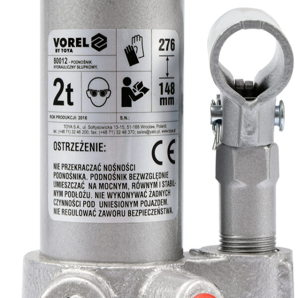 Podnośnik hydrauliczny słupkowy 2T