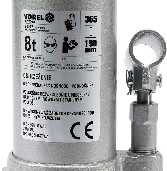 Podnośnik hydrauliczny słupkowy 8T