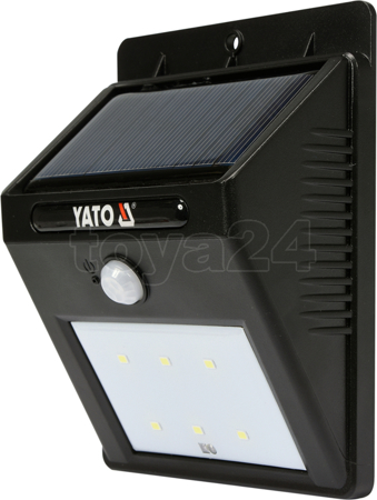Lampa ścienna solarna z czujnikiem ruchu 6 SMD LED