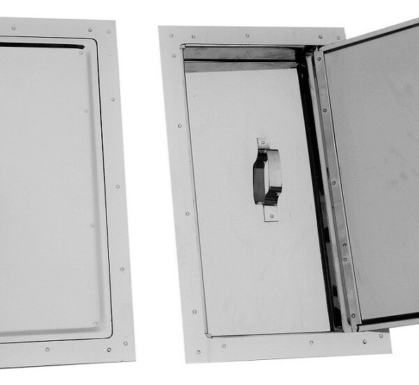 Drzwiczki kominowe nierdzewne 155*290mm duże