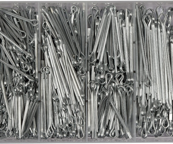 Zestaw zawleczek prostych 1000 szt MIX