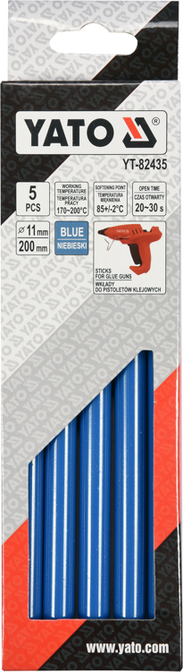 Wkłady klejowe 11,2X200mm 5szt niebieskie