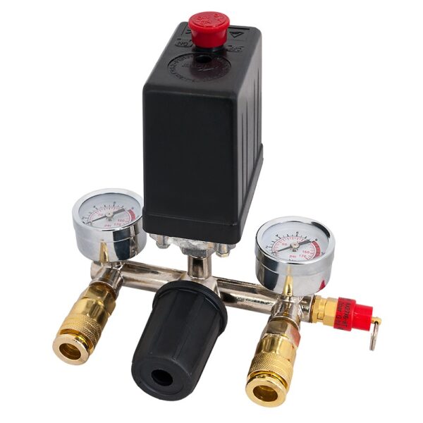 Reduktor+włącznik CIŚNIENIOWY+2 złącza 230V 8BAR