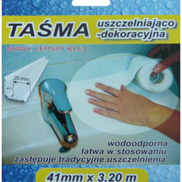 Taśma wykończeniowa 3,2M 41mm biała