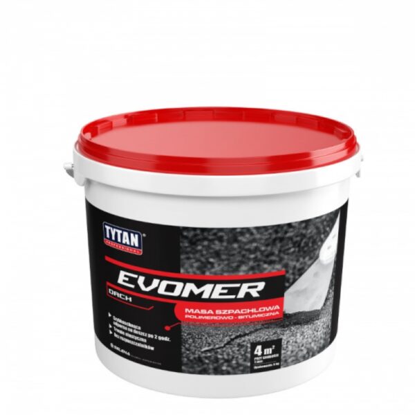 Tytan evomer masa szpachlowa 5kg czarny