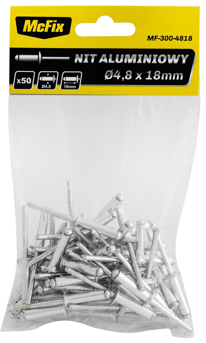 Nity aluminiowe OP-50szt 4.0*8mm