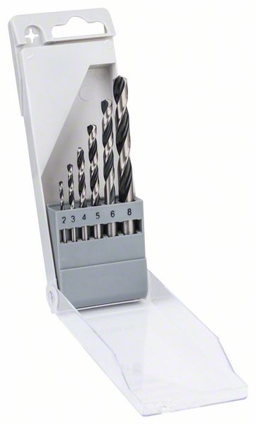 Zestaw wierteł 6 szt. pointteq do metalu 2,3,4,5,6,8mm