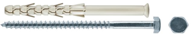 Dybel ramowy ŁEB sześciokątny ARL 12/160mm