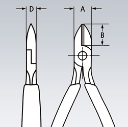 Szczypce tnące boczne 125mm