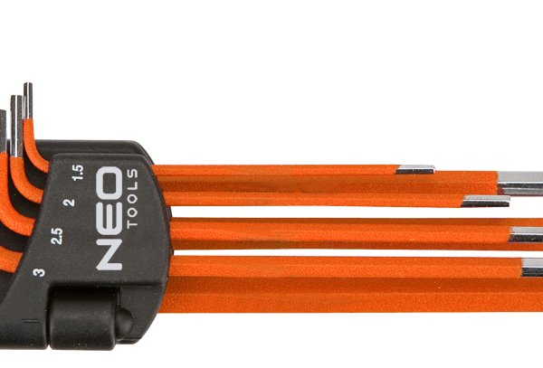 Klucze sześciokątne 1.5-6mm 7 sztuk