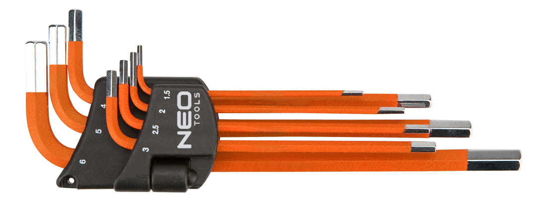 Klucze sześciokątne 1.5-6mm 7 sztuk