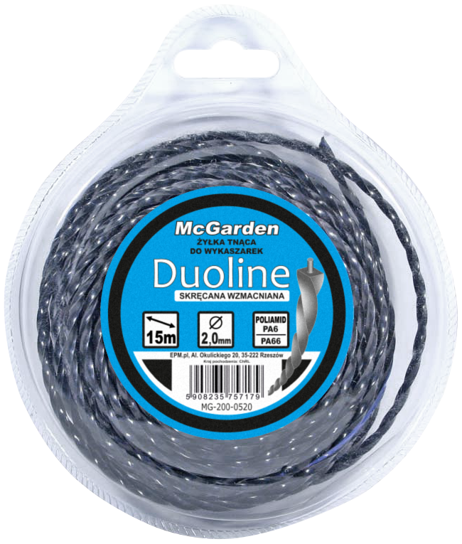 Żyłka do wykaszarki skręcana wzmacniana duoline 2.4mm*15