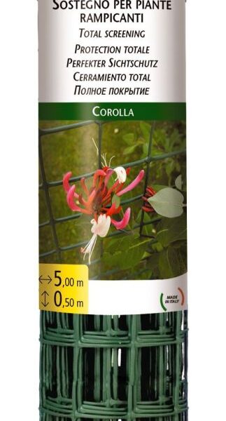 Siatka PVC koral 42 oczko 42mm 1.0M*30mb zielona