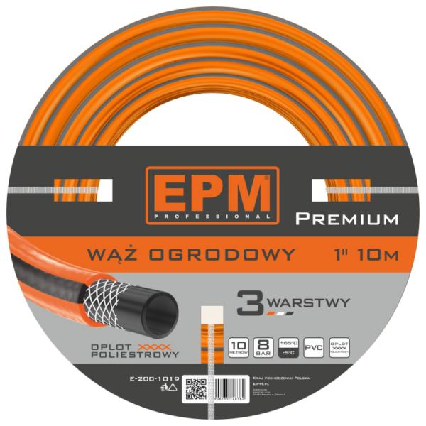 Wąż zbrojony do urządzeń zraszających 1 10mb premium