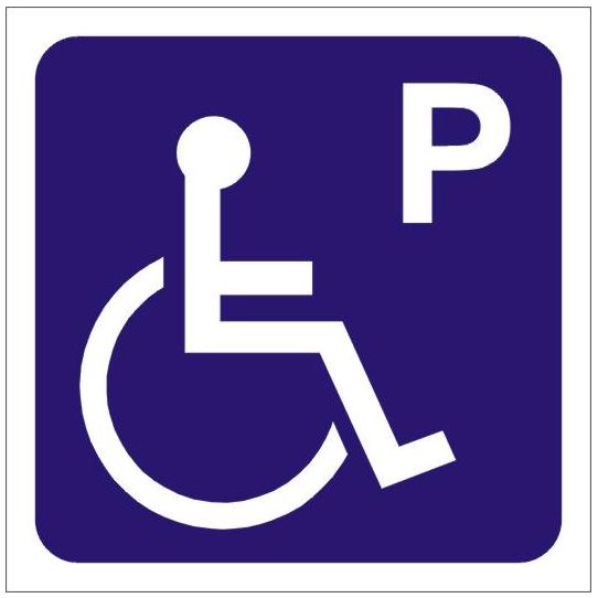 Tablica parking dla niepełnosprawnych