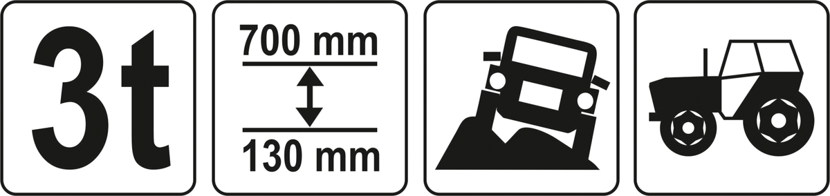 Podnośnik farmerski 3T 33''