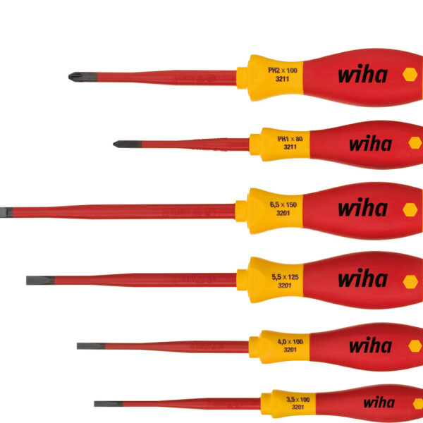 Zestaw wkrętaków softfinish electric slimfix 6 części
