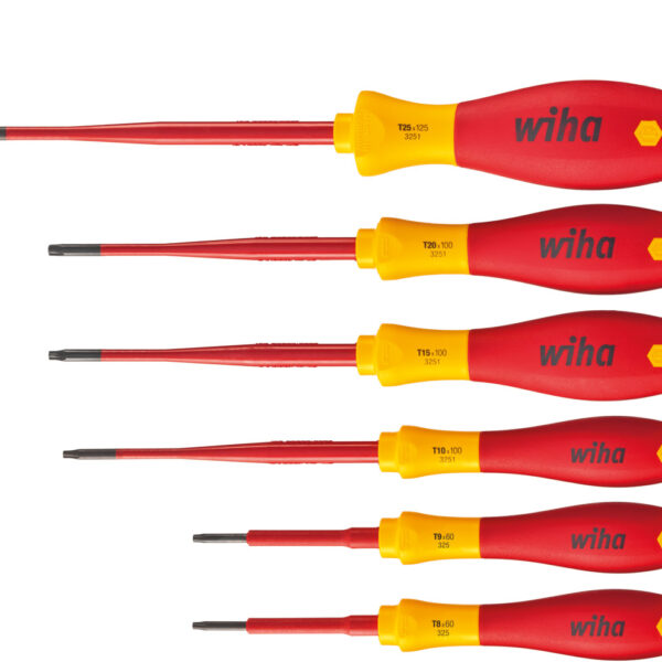 Zestaw wkrętaków softfinish electric slimfix torx 6 części