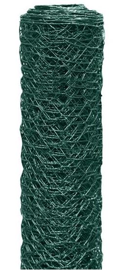 Siatka heksagonalna w PCV drut 0.8mm 50cm*10mb oczko 13mm