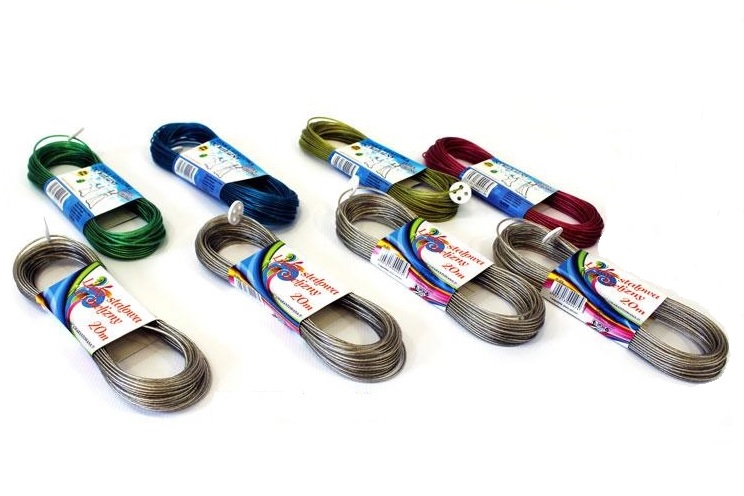 Linka stalowa do bielizny 2mm 30M