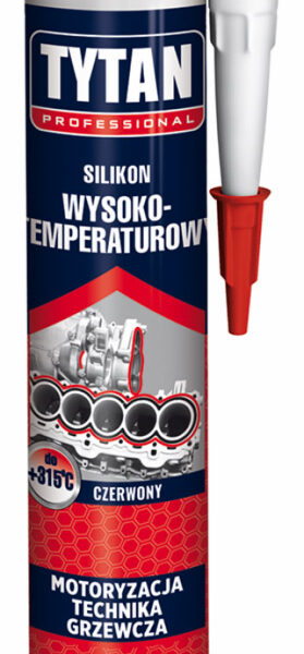 Silikon wysokotemperaturowy 280ml czerwony