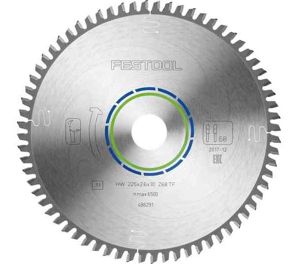 Tarcza pilarska aluminium/plastics HW 225*2.6*30 TF68