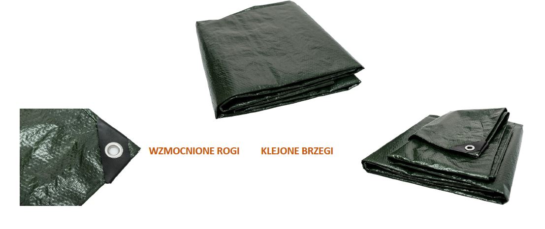 Plandeka 70g/M2 5*8M zielona