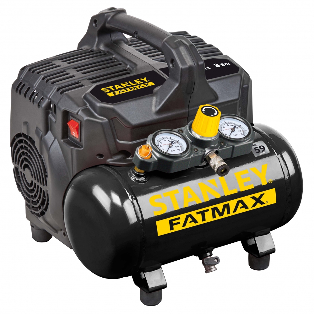 Kompresor bezolejowy 6L 8 BAR wyciszony fatmax