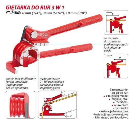 Giętarka do RUR 6-8-10mm