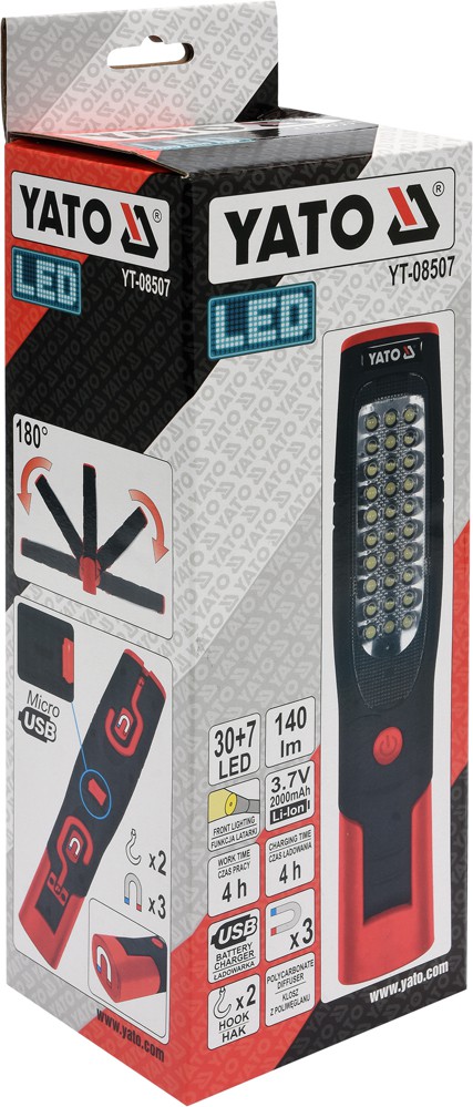 Lampa warsztatowa 30 + 7 LED