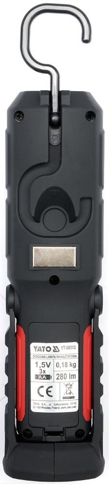 Latarka warsztatowa 2W1 LED magnet 3XAA