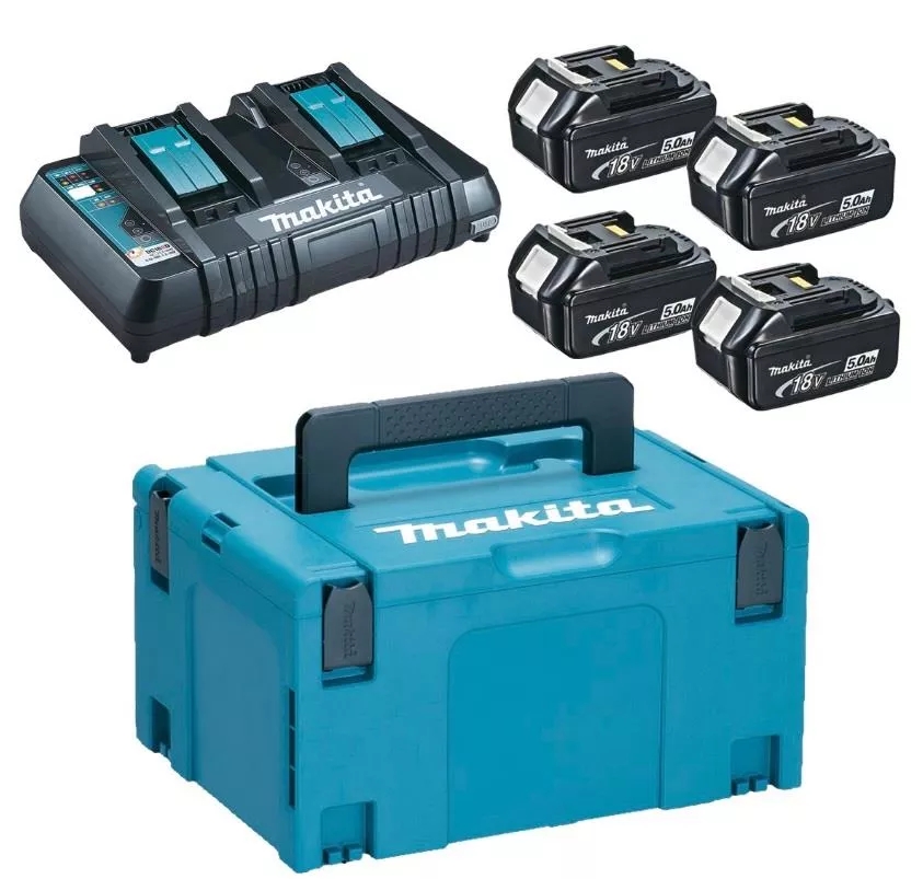 Zestaw zasilający 18V makpac (4*BL1850+DC18RD)