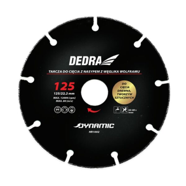 Tarcza do cięcia drewna, TW. sztucznych 125*22.2mm