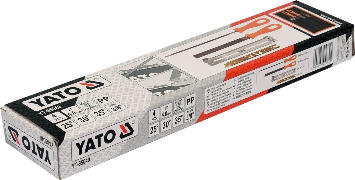 Zestaw do ostrzenia łańcucha 4.0mm 4szt