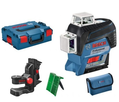 Laser liniowy GLL 3-80 CG+BM1 l-boxx zielona wiązka solo