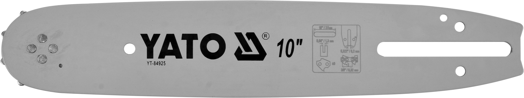 Prowadnica łańcucha do pilarek 10'' 3/8'U