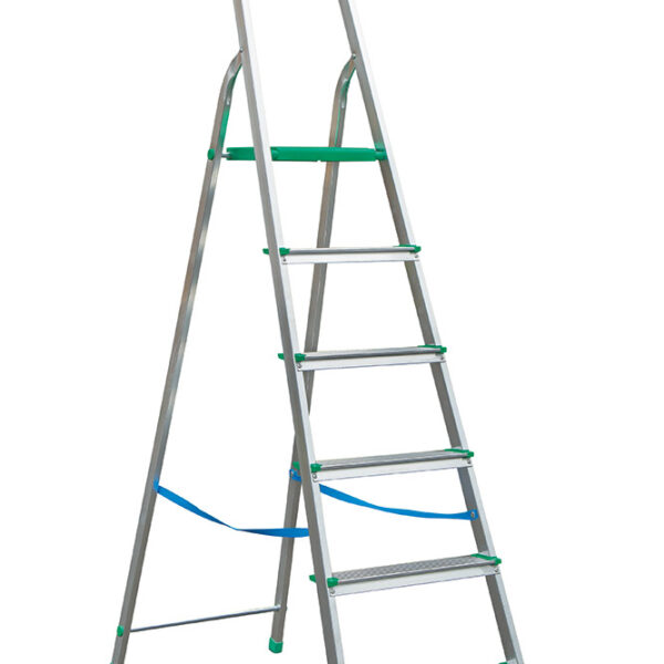 Drabina aluminiowa wolnostojąca 204cm 5 stopni + podest