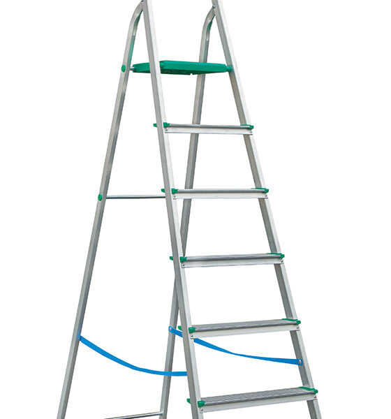 Drabina aluminiowa wolnostojąca 228cm 6 stopni + podest