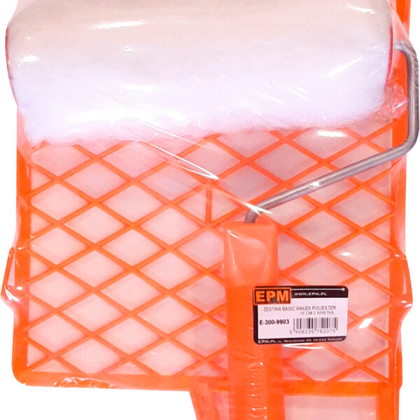 Zestaw basic wałek poliester 18cm z kratką
