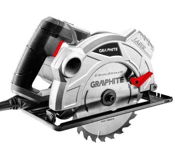 Pilarka tarczowa 1500W 185*20mm laser głębokość cięcia 65mm