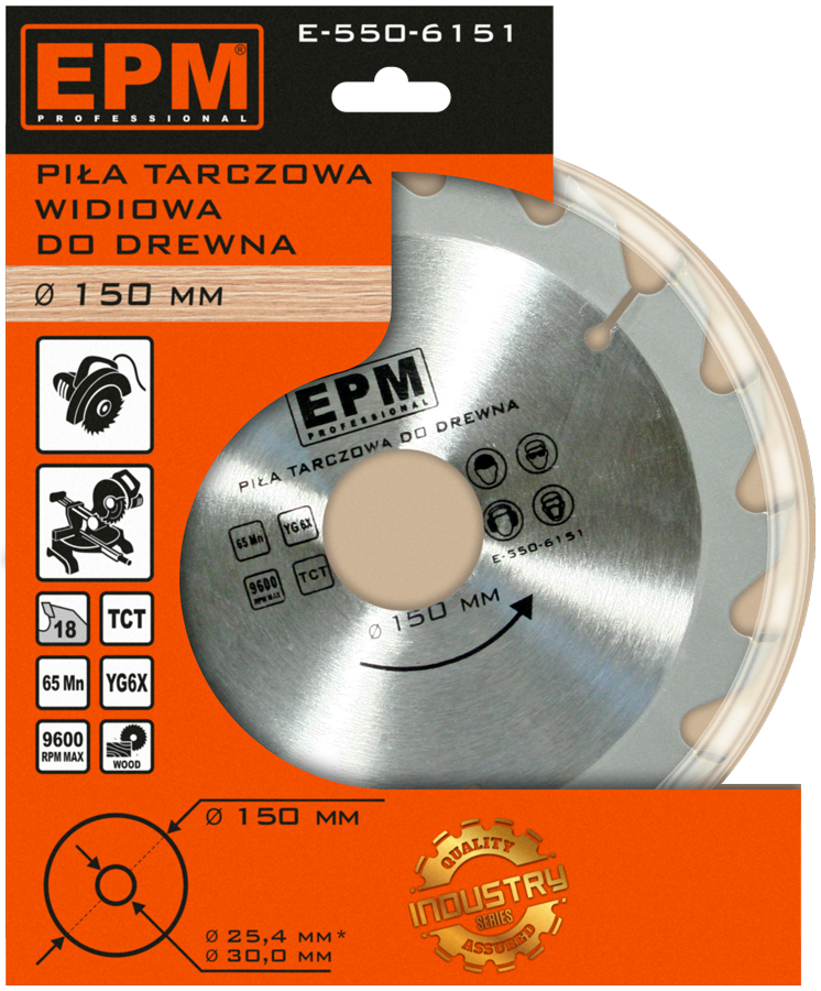 Piła spiekowa 150mm 18 zębów