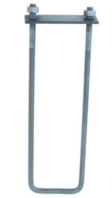 Kotwa U M12L-300mm z BLACHĄ+2 nakrętki