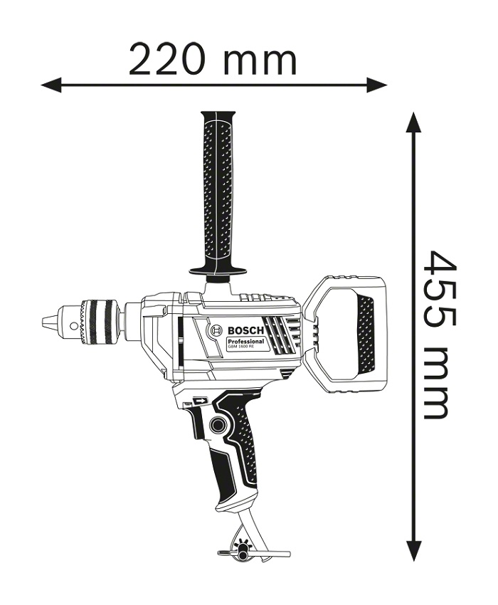 Wiertarka GBM 1600 RE 850W